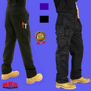  מכנסי עבודת מטען קרביים בגודל 30 עד 54 עם כיסי רפידות ברכיים