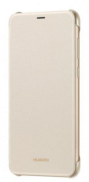 - כיסוי Flip Cover מקורי ל- P Smart צבע זהב